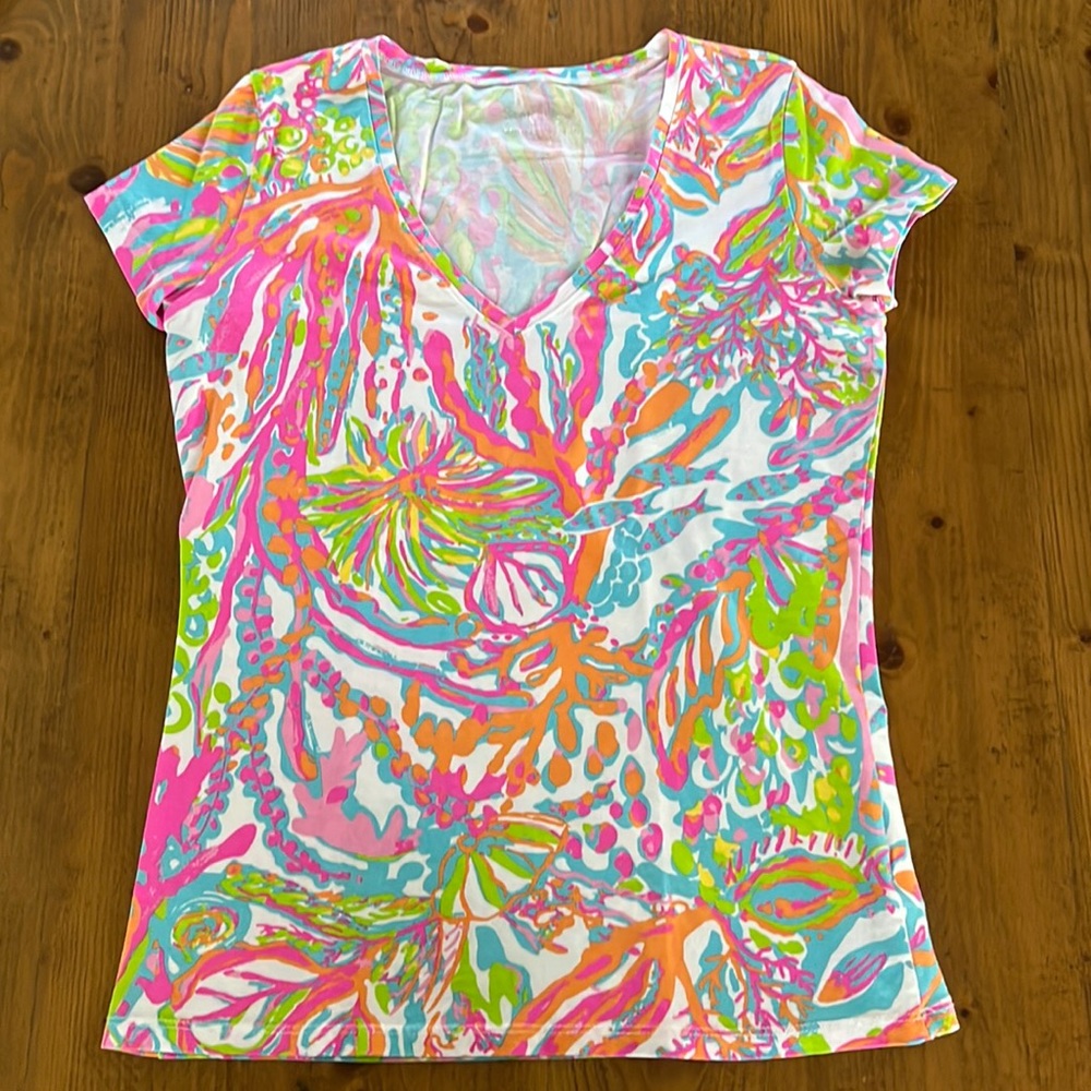 Lilly Pulitzer Michelle V neck top